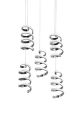 Lampa wisząca Laola chrom LED 3 step dim. 5x8W 4000K rl R34185306 | 4017807574029 noxbox lampynox www.lampynox.pl