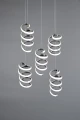 Lampa wisząca Laola chrom LED 3 step dim. 5x8W 4000K rl R34185306 | 4017807574029 noxbox lampynox www.lampynox.pl