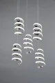 Lampa wisząca Laola chrom LED 3 step dim. 5x8W 4000K rl R34185306 | 4017807574029 noxbox lampynox www.lampynox.pl