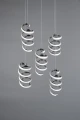 Lampa wisząca Laola chrom LED 3 step dim. 5x8W 4000K rl R34185306 | 4017807574029 noxbox lampynox www.lampynox.pl