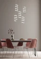 Lampa wisząca Laola chrom LED 3 step dim. 5x8W 4000K rl R34185306 | 4017807574029 noxbox lampynox www.lampynox.pl