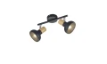 Spot Latika czarny mat | brąz 2xE14 rl R81522032 | 4017807576986 noxbox lampynox www.lampynox.pl