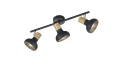 Spot Latika czarny mat | brąz 3xE14 rl R81523032 | 4017807576993 noxbox lampynox www.lampynox.pl