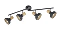 Spot Latika czarny mat | brąz 4xE14 rl R81524032 | 4017807577006 noxbox lampynox www.lampynox.pl