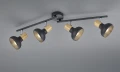 Spot Latika czarny mat | brąz 4xE14 rl R81524032 | 4017807577006 noxbox lampynox www.lampynox.pl