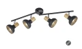 Spot Latika czarny mat | brąz 4xE14 rl R81524032 | 4017807577006 noxbox lampynox www.lampynox.pl