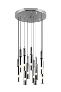 Lucent chrom DIP SWITCH LED 3 step dim. 11x2,8W 2300+3000+4000K Lampa wisząca ściemnialna