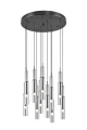 Lampa wisząca ściemnialna Lucent czarny | chrom DIP SWITCH LED 3 step dim. 11x2,8W 2300+3000+4000K trio 344531120 | 4017807578249 noxbox lampynox www.lampynox.pl
