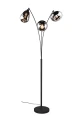 Lampa podłogowa stojąca Lumina czarny mat | chromowany 3xE14 trio 417000332 | 4017807581201 noxbox lampynox www.lampynox.pl