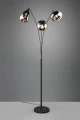 Lampa podłogowa stojąca Lumina czarny mat | chromowany 3xE14 trio 417000332 | 4017807581201 noxbox lampynox www.lampynox.pl