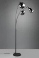 Lampa podłogowa stojąca Lumina czarny mat | chromowany 3xE14 trio 417000332 | 4017807581201 noxbox lampynox www.lampynox.pl