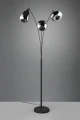 Lampa podłogowa stojąca Lumina czarny mat | chromowany 3xE14 trio 417000332 | 4017807581201 noxbox lampynox www.lampynox.pl