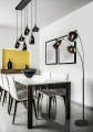 Lampa podłogowa stojąca Lumina czarny mat | chromowany 3xE14 trio 417000332 | 4017807581201 noxbox lampynox www.lampynox.pl