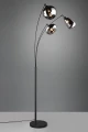 Lampa podłogowa stojąca Lumina czarny mat | chromowany 3xE14 trio 417000332 | 4017807581201 noxbox lampynox www.lampynox.pl
