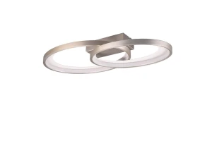 Malaga nikiel mat LED 25W 3000K Lampa sufitowa
