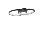 Malaga czarny mat LED 25W 3000K Lampa sufitowa