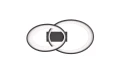 Lampa sufitowa Malaga czarny mat LED 25W 3000K rl R64482134 | 4017807576962 noxbox lampynox www.lampynox.pl