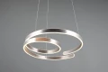 Lampa wisząca Marnie aluminium szczotkowane LED 3 step dim. 68W 3000K trio 344110105 | 4017807577907 noxbox lampynox www.lampynox.pl