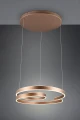 Lampa wisząca Marnie kawowy LED 3 step dim. 68W 3000K trio 344110165 | 4017807577860 noxbox lampynox www.lampynox.pl