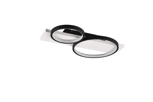 Lampa sufitowa ściemnialna Medera czarny mat | biały LED 3 step dim. 26W 3000K trio 643810232 | 4017807588446 noxbox lampynox www.lampynox.pl