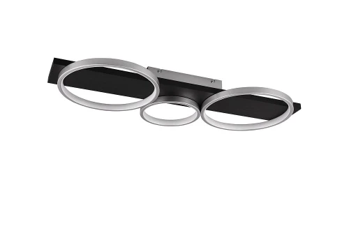 Lampa sufitowa ściemnialna Medera tytanowy | czarny LED 3 step dim. 33W 3000K trio 643810387 | 4017807588439 noxbox lampynox www.lampynox.pl