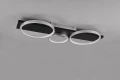 Lampa sufitowa ściemnialna Medera tytanowy | czarny LED 3 step dim. 33W 3000K trio 643810387 | 4017807588439 noxbox lampynox www.lampynox.pl