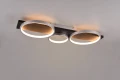 Lampa sufitowa ściemnialna Medera tytanowy | czarny LED 3 step dim. 33W 3000K trio 643810387 | 4017807588439 noxbox lampynox www.lampynox.pl