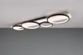 Lampa sufitowa ściemnialna Medera czarny mat | biały LED 3 step dim. 44W 3000K trio 643810432 | 4017807577051 noxbox lampynox www.lampynox.pl