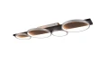 Lampa sufitowa ściemnialna Medera tytanowy | czarny LED 3 step dim. 44W 3000K trio 643810487 | 4017807577068 noxbox lampynox www.lampynox.pl