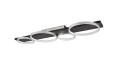 Lampa sufitowa ściemnialna Medera tytanowy | czarny LED 3 step dim. 44W 3000K trio 643810487 | 4017807577068 noxbox lampynox www.lampynox.pl