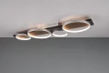 Lampa sufitowa ściemnialna Medera tytanowy | czarny LED 3 step dim. 44W 3000K trio 643810487 | 4017807577068 noxbox lampynox www.lampynox.pl