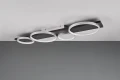Lampa sufitowa ściemnialna Medera tytanowy | czarny LED 3 step dim. 44W 3000K trio 643810487 | 4017807577068 noxbox lampynox www.lampynox.pl