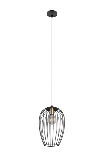 Lampa wisząca Grid czarny mat E27 trio R31371932 | 4017807571394 noxbox lampynox www.lampynox.pl