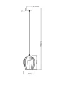 Lampa wisząca Grid czarny mat E27 trio R31371932 | 4017807571394 noxbox lampynox www.lampynox.pl