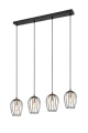 Lampa wisząca Grid czarny mat 4xE27 rl R31374032 | 4017807571417 noxbox lampynox www.lampynox.pl