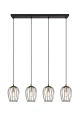 Lampa wisząca Grid czarny mat 4xE27 rl R31374032 | 4017807571417 noxbox lampynox www.lampynox.pl