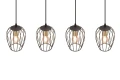 Lampa wisząca Grid czarny mat 4xE27 rl R31374032 | 4017807571417 noxbox lampynox www.lampynox.pl