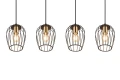 Lampa wisząca Grid czarny mat 4xE27 rl R31374032 | 4017807571417 noxbox lampynox www.lampynox.pl