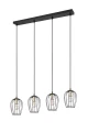 Lampa wisząca Grid czarny mat 4xE27 rl R31374032 | 4017807571417 noxbox lampynox www.lampynox.pl