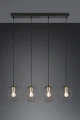 Lampa wisząca Grid czarny mat 4xE27 rl R31374032 | 4017807571417 noxbox lampynox www.lampynox.pl