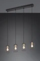 Lampa wisząca Grid czarny mat 4xE27 rl R31374032 | 4017807571417 noxbox lampynox www.lampynox.pl