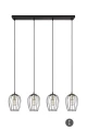 Lampa wisząca Grid czarny mat 4xE27 rl R31374032 | 4017807571417 noxbox lampynox www.lampynox.pl