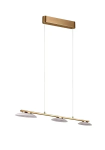 Merton mosiądz mat LED 3 step dim. 3x9W 3000K Lampa wisząca ściemnialna
