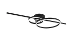 Montilla czarny mat LED dim. 54W 2700-6000K pilot Lampa sufitowa ściemnialna