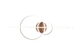 Lampa sufitowa ściemnialna Montilla kawowy LED dim. 54W 2700-6000K pilot trio 643010365 | 4017807574753 noxbox lampynox www.lampynox.pl