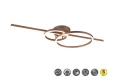Lampa sufitowa ściemnialna Montilla kawowy LED dim. 54W 2700-6000K pilot trio 643010365 | 4017807574753 noxbox lampynox www.lampynox.pl