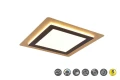 Plafon Morgan czarny | złoty LED dim. 46W 2700-6500K pilot trio 641510280 | 4017807574401 noxbox lampynox www.lampynox.pl