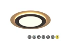Plafon Morgan czarny | złoty Ø 45cm. LED dim. 42W 2700-6500K pilot trio 641519280 | 4017807574425 noxbox lampynox www.lampynox.pl