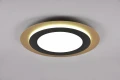 Plafon Morgan czarny | złoty Ø 45cm. LED dim. 42W 2700-6500K pilot trio 641519280 | 4017807574425 noxbox lampynox www.lampynox.pl