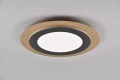 Plafon Morgan czarny | złoty Ø 45cm. LED dim. 42W 2700-6500K pilot trio 641519280 | 4017807574425 noxbox lampynox www.lampynox.pl